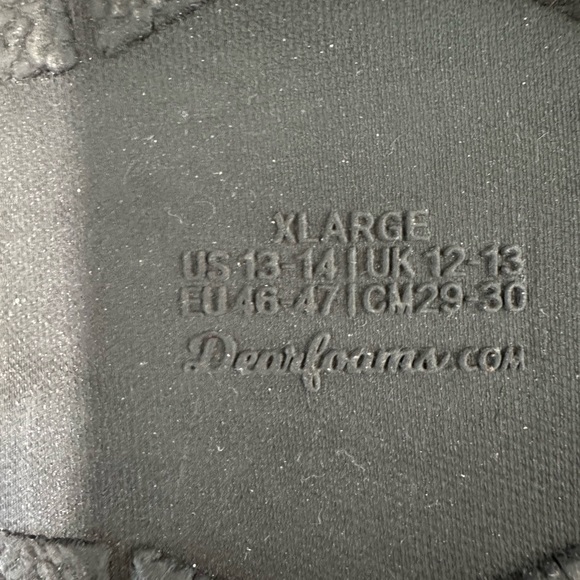 Men’s dearfoam moccasin slippers. Size 13-14 - Picture 5 of 7